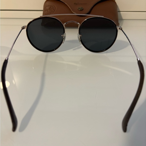Black and gold double bridge sunglasses Ray-ban - Picture 3 of 6